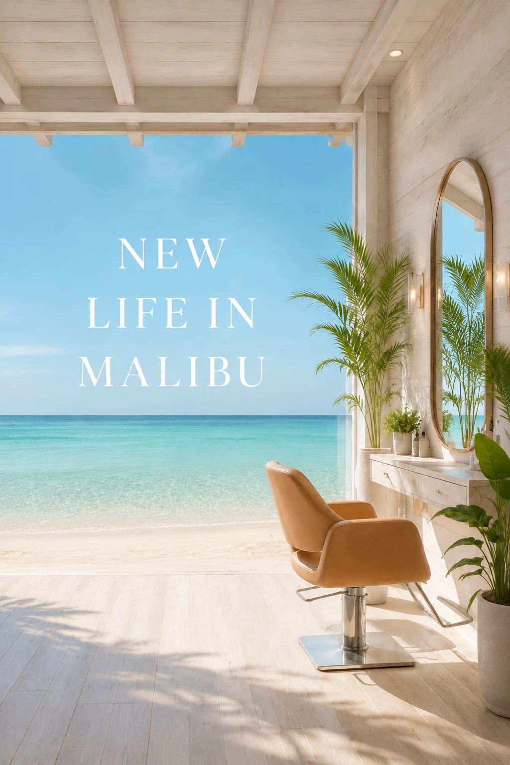NEW LIFE IN MALIBUを表現したサロン空間
